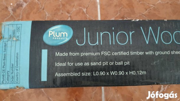 Aljával takaró ponyvával Kompletten Gyermek fa homokozó