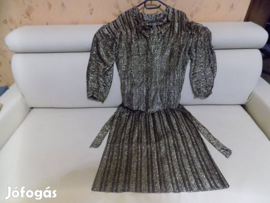 Alkalmi svájci lurex anyagú 2 részes ruha minőségi darab