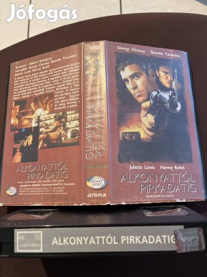 Alkonyattól pirkadatig 1 vhs kistok thriller. 