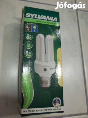 Alkonykapcsoló automata fel-és lekapcsolású kompakt fénycső 15 Watt új