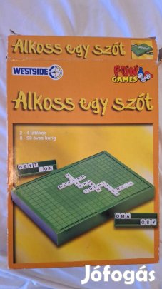 Alkoss egy szót szókirakó társasjáték (viseltes doboz)