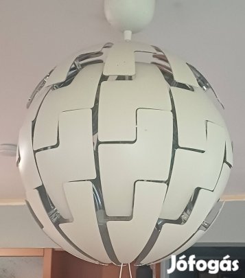 Alkuképes- Nagy Ikea PS lámpa , ezüst , 52cm
