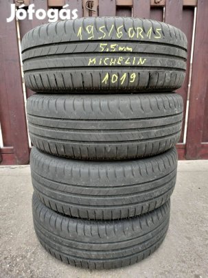 Alkuképesen eladó 4 db Michelin nyári gumi. 195/60r15 5,5mm 1019. 33e/