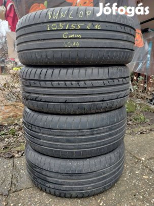 Alkuképesen eladó 4 db nyári gumi. Dunlop 205/55 r16. 6mm 4914