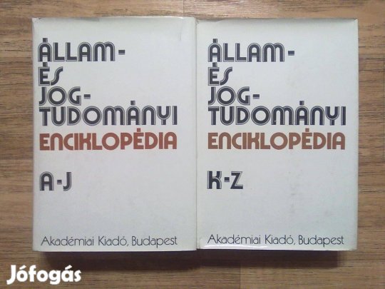 Állam- és jogtudományi enciklopédia I-II. (A két könyv együtt 800 Ft)