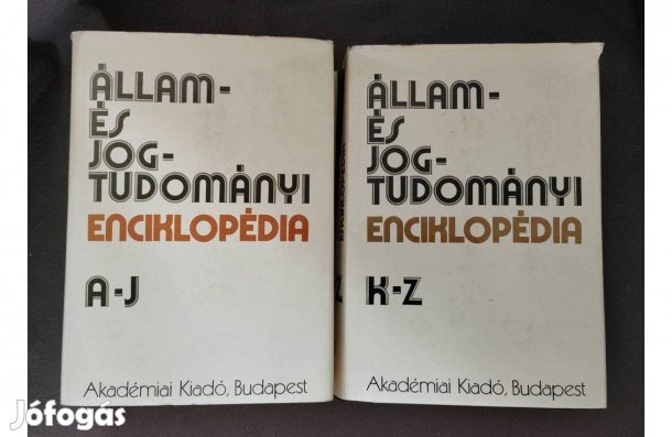 Állam és Jogtudományi Enciklopédia I-II.- Akadémiai Kiadó
