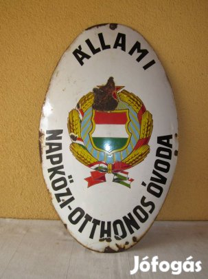 Állami napközi-otthonos óvoda zománctábla