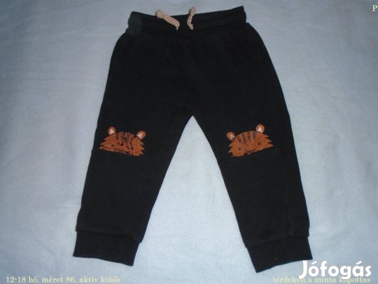 Állat mintás jogger nadrág 12-18 hó (méret 86)