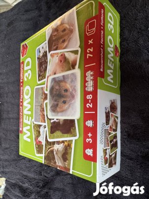 Állatos 3 D - s memória játék új