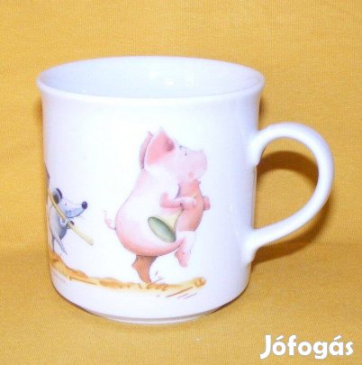 Állatos, mesés porcelán bögre