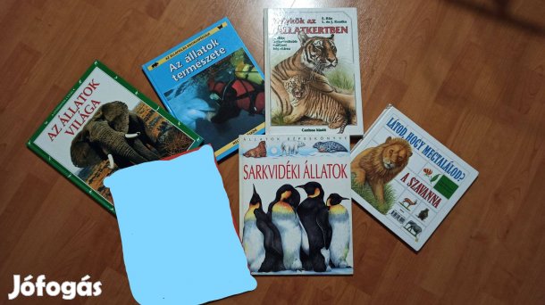 Állatos ismeretterjesztő könyvcsomag / 6 db könyv