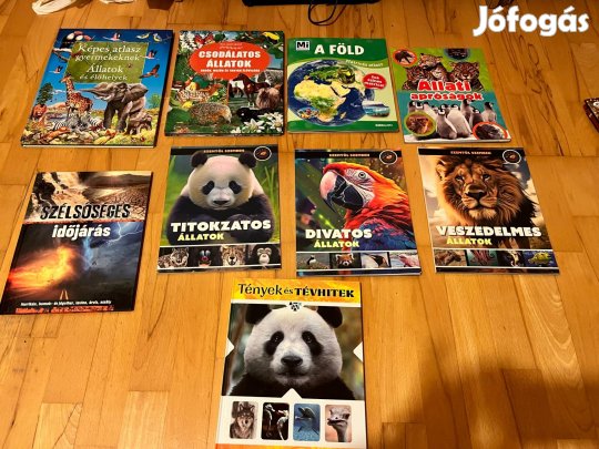 Állatos természet ismeret könyv csomag