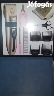 Állatszőrvágó kutya, macska, tartozékokkal akkus