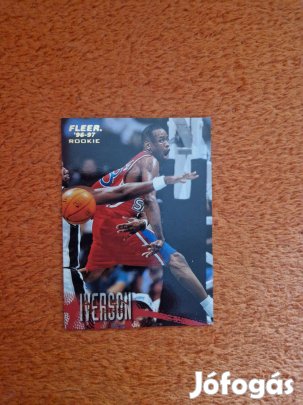 Allen Iverson Fleer 1996-97 Rookie #265 kosaras kártya