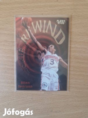Allen Iverson Fleer 1997-98 Rookie Rewind 5of10 kosaras kártya
