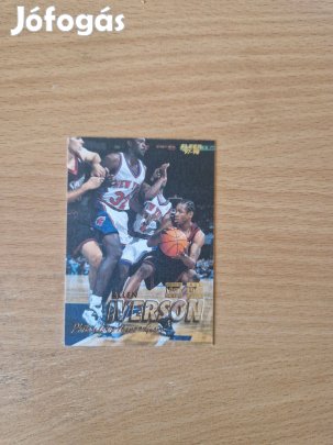 Allen Iverson Fleer 1997-98 #300 kosaras kártya