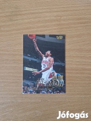 Allen Iverson Fleer 1997-98 #3 kosaras kártya