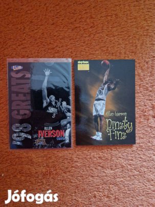 Allen Iverson kosaras kártyák 2db