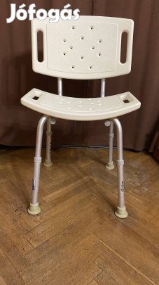 Állítható magasságú Thuasne zuhanyszék háttámlával