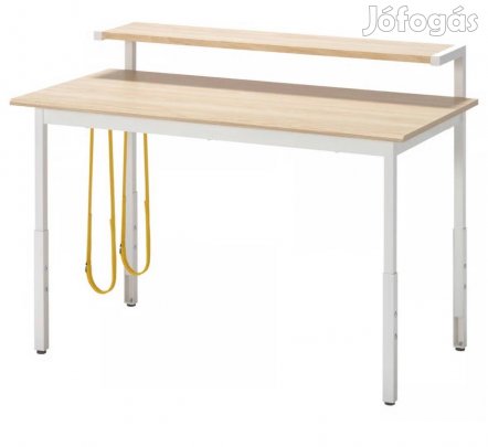 Állítható magasságú íróasztal felső polccal + PC tartóval eladó