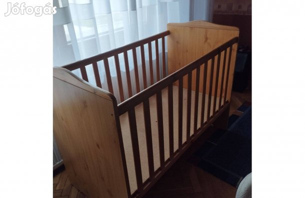 Állitható magasságú rácsoskiságy , használt, jó állapotban eladó