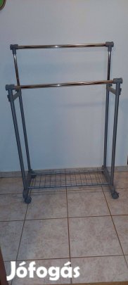 Állítható ruhaállvány cipőtartóval