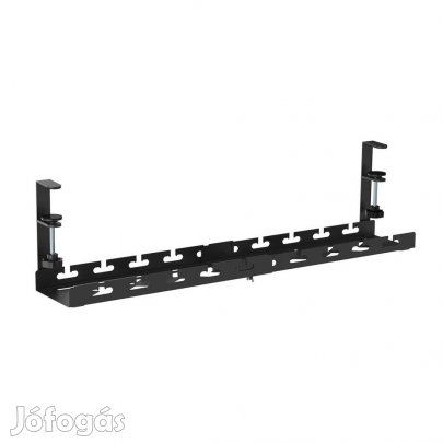 Állítható szélességű kábelrendező íróasztalhoz, fekete CM1 Flex LVN S