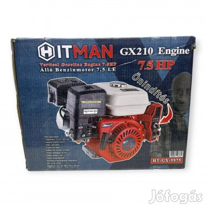 Álló Benzinmotor Önálló Olajzás Kulcsos Indítás