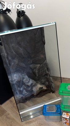 Álló, hátteres terrárium