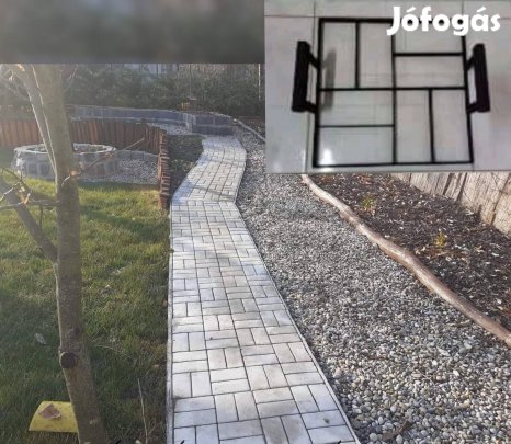 Álló fekvő tégla mintanyomó sablon Vasból 