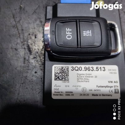 Állófűtés VW távirányító Új adó vevő egység