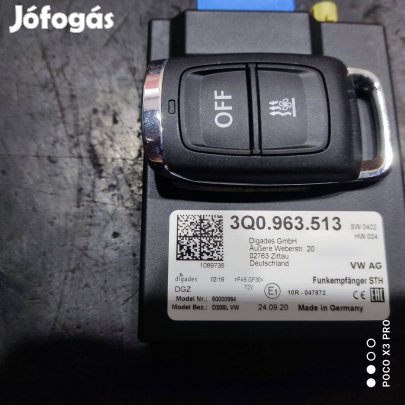 Állófűtés VW távirányító Új adó vevő egység