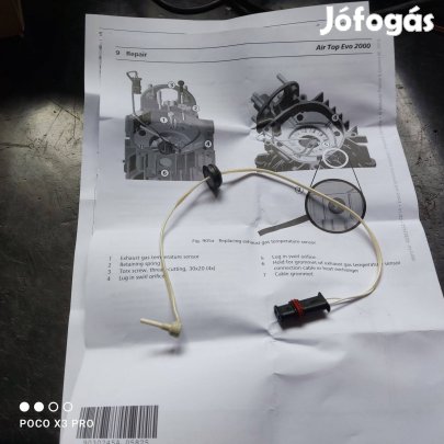 Állófűtés webasto airtop evo 2000 kipufogógáz szenzor Új ! Volvo