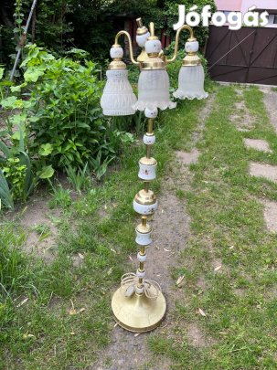 Állólámpa 3 búrával /porcelán/