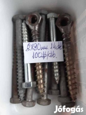 Állvány csavar 8 x 90 mm