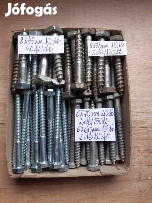 Állványcsavar 8*45 mm