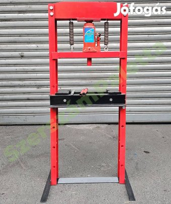 Állványos Hidraulikus műhelypres 12 tonnás Új dobozos termék