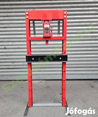 Állványos Hidraulikus műhelypres 20 tonnás Új dobozos termék