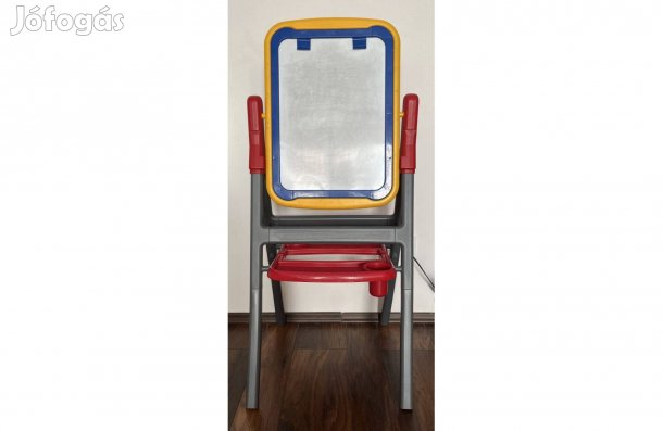 Állványos, összecsukható mágneses rajztábla, tanuló tábla tolltartóval