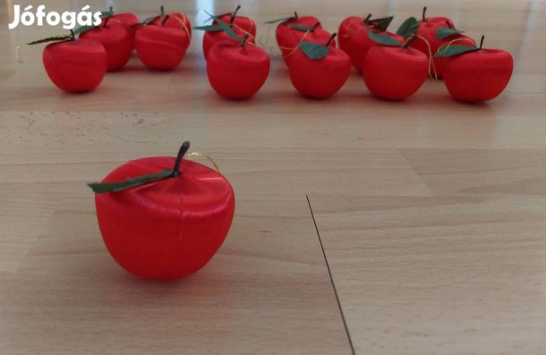 Alma fenyőfadísz, nem törékeny, 18 db