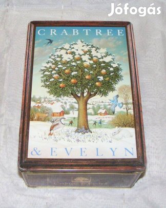 Almafa fémdoboz, díszdoboz