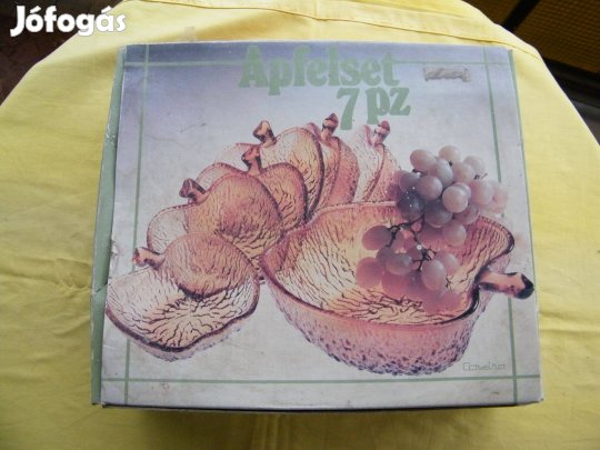 Almaformájú tálkészlet/7db/