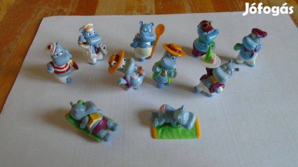 Álomhajó - Víziló - 10 db-os kinder kézzel festett figura sor