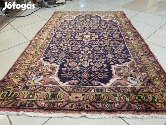 Álomszép antikolt iráni 110x160 kézi gyapjú perzsa szőnyeg FZ154