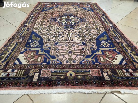 Álomszép iráni malayar kézi 155x250 gyapjú perzsa szőnyeg FZ119