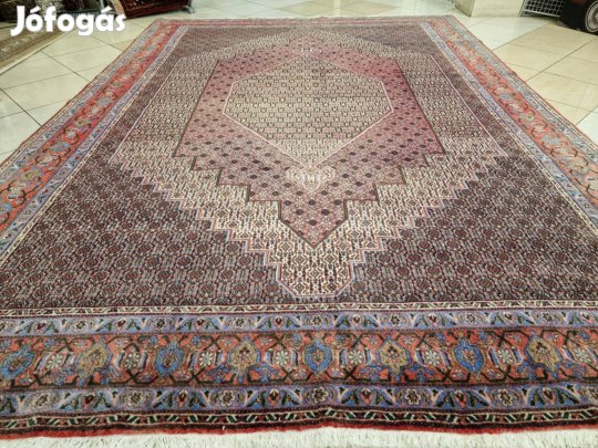 Álomszép iráni moud-bidjar 250x350 kézi gyapjú perzsa szőnyeg FF100