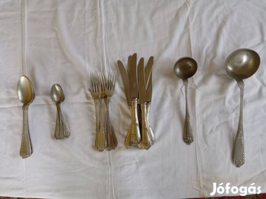 Alpakka evőeszköz készlet