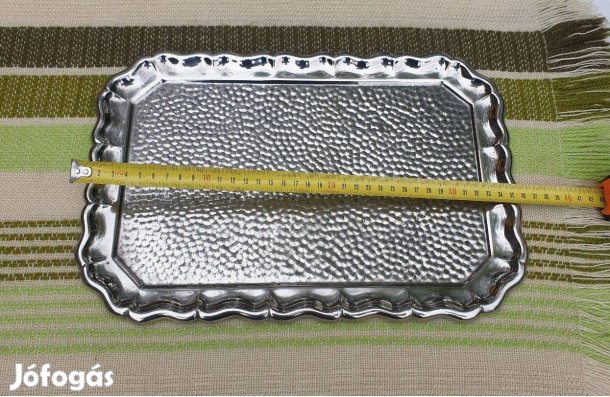 Alpakka tálca eladó, 24 x 36 cm