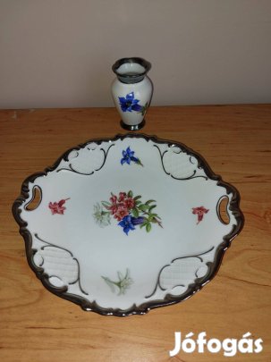 Alpenflora sorszámozott porcelán + BL Német porcelán. Gyűjtői darab