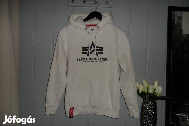 Alpha Industries pamut pulóver S méret